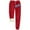 Red, variant on IROINNID Rollbacks Sweatpants for Women Thermal Solid Color Fleece Pockets Plus-Size Bandage Elastic Waist Casual Pants Leggings,Olive Green