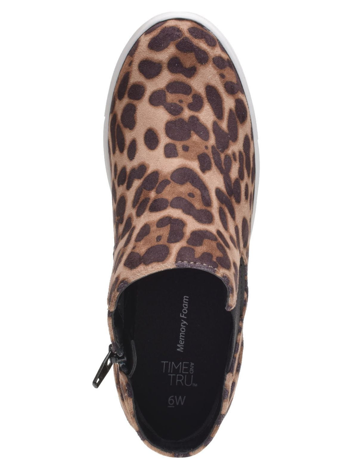 Time and Tru Women's Wedge Bootie Sneakers, Wide Width Available