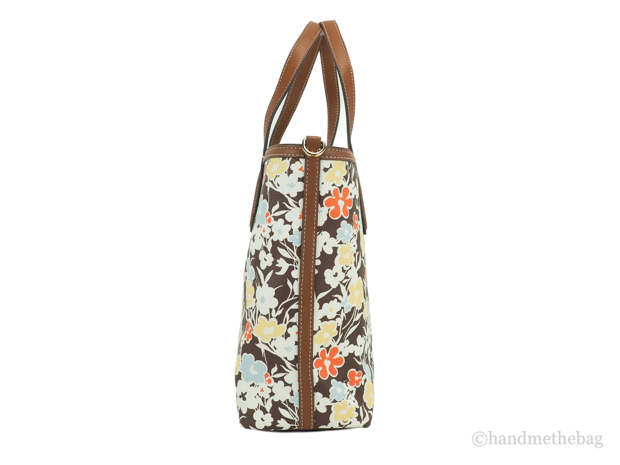 Tory Burch Bags | Tory Burch Kerrington Large Reverie Floral Print Coated Canvas Tote Bag | Color: Brown | Size: Os | Texanme's Closet