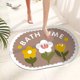 thumbnail image 4 of Ganfancp Diatomita Baño Absorbente de Agua Alfombrillas Puerta de Baño Antideslizante Pie Alfombrillas Lavabo Wc Alfombrillas de Secado Rápido Ofertas y Liquidaciones Alfombrillas X 1, 4 of 6
