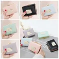 thumbnail image 3 of YUANOU Fashion Cute Pearl Wallet Simple PU Leather Wallet Multi-Function Folding Coin Purse Card Holder For Women Girl Student(Blue), 3 of 4