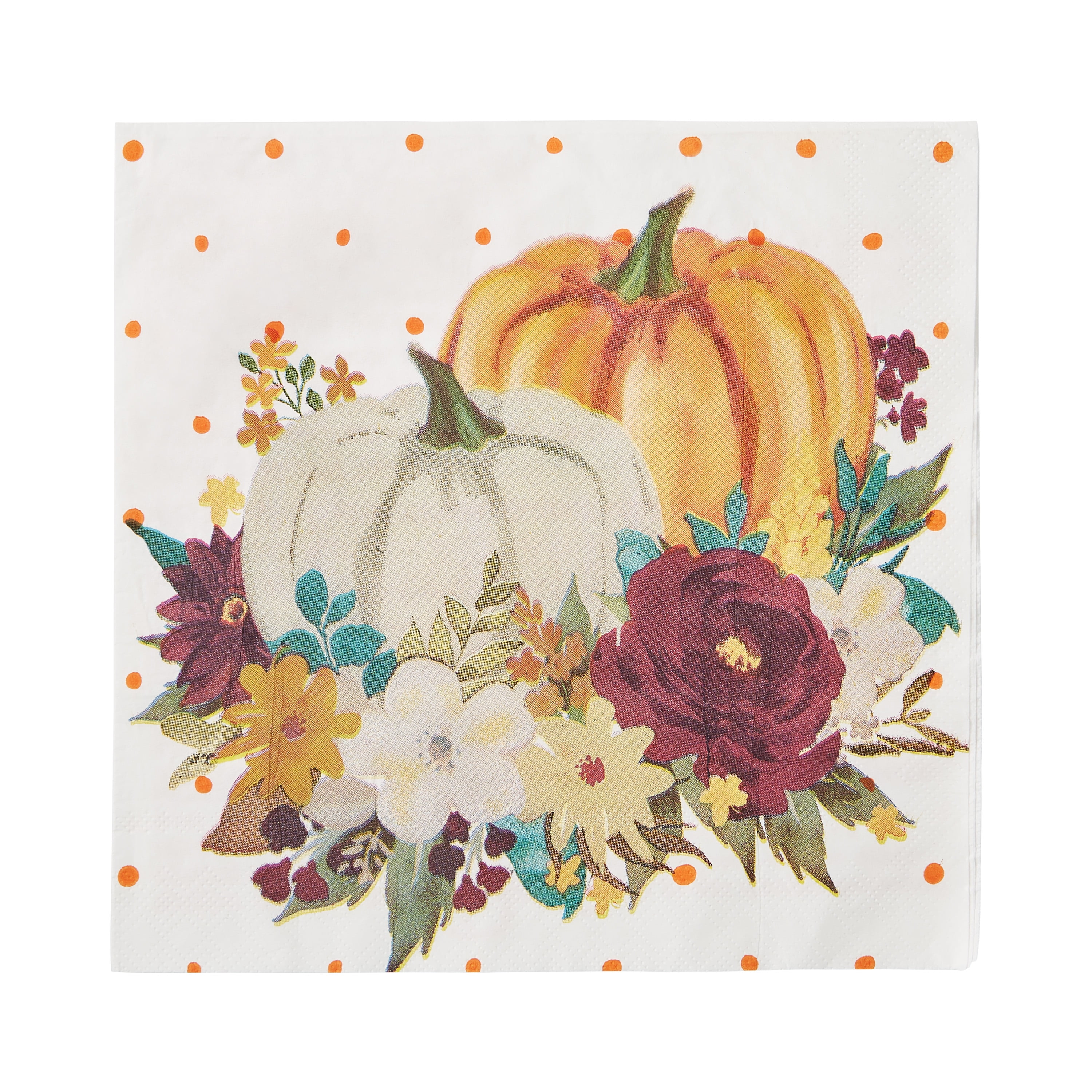 The Pioneer Woman Pumpkin Disposable Dinner Napkins, 20 Count