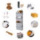 thumbnail image 5 of Juego de organizador de bolso colgante YONGSHENG a prueba de polvo bolsa de almacenamiento armario, 5 of 5