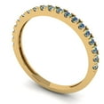 thumbnail image 2 of 0.57 ct Brilliant Round Cut Synthetic Moissanite 14k Yellow Gold Stackable Band SZ 4.5, 2 of 6
