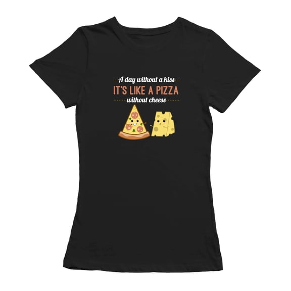 Pizza And Cheese Life Graphic Women's T-shirt