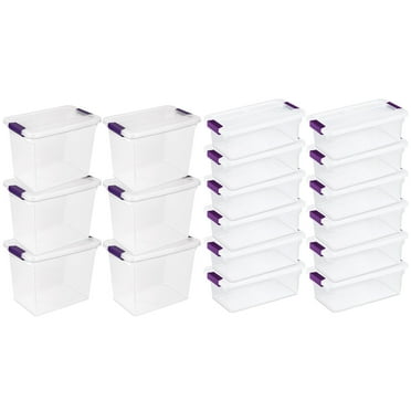 Sterilite 27 Quart Storage Tote, 6 Pack, and 6 Quart Storage Tote, 12 Pack