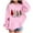 Pink, variant on JIKNTTR Baby Girls Sweatshirts Christmas Hoodies Kids Long Sleeve Hooded Sweatshirts Cute Hoodies For Girls Hooded Pullover Top Sweatshirt for Girls