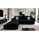 thumbnail image 1 of Sala Esquinera Aston 260x200 cm Terciopelo negro EL BAZAR STORE Aston Moderno Esquinera, 1 of 4