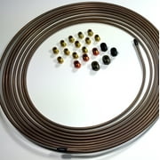 25 Ft. of 3/16" (4.75 mm) Copper Nickel Brake Line with Fittings