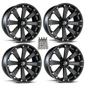 MSA M20 Kore ATV Wheels/Rims Black 14" Honda Foreman Rancher SRA