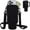 Black, variant on Ochapa Water Bottle Carrier Bag with Pouch Pocket, Compatible with 40oz Tumbler with Handle, Modern Water Bottle Holder with Simple Adjustable Strap for Sports-Green