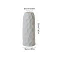 thumbnail image 3 of Ceramic Vase Minimalist White Home Decor Flower Arrangement Tabletop Accent Durable Glazed Pottery Indoor Display Modern Simple Small Medium for Kitchen Office Shelf Versatile Gift, 3 of 6