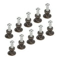 thumbnail image 2 of Single Hole Small Handle, Easy To Install 12x11MM Replacement Gold Drawer Pulls Round Head  For Cupboards For Desk Drawers For Kitchen Cabinets Green Bronze, 2 of 8