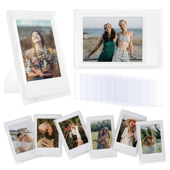 Marcos de fotos HIYQIN 2x3, transparente esmerilado, para Fujifilm Instax Mini