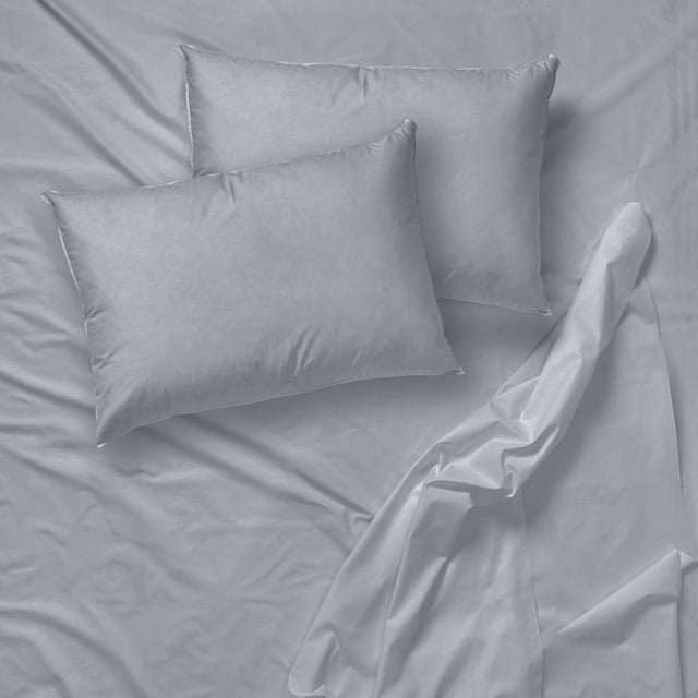 Cotton House - Ensemble de Draps en Microfibre Sans Plis, Format Grand Lit, Gris Pâle