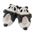 thumbnail image 3 of Zapatillas cálidas de invierno para mujer, pantuflas de panda peludas, zapatillas casuales para adultos, toboganes de interior para el hogar, otoño in 27cm, 3 of 8