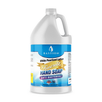 Antibacterial Hand Soap Refill. Bastion Finesilk White Pearlized Liquid Hand Wash . One Gallon (128 oz) Jug. PH Balanced Ultra-Strength. Made In USA