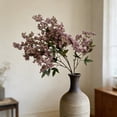 thumbnail image 5 of Artificial Gray Purple Berry Branches Realistic Fall Floral Stems, Berry Clusters for Vase Arrangements, Wedding Bouquets, Thanksgiving Centerpieces & Farmhouse Fireplace Mantel Decor Use, 5 of 6