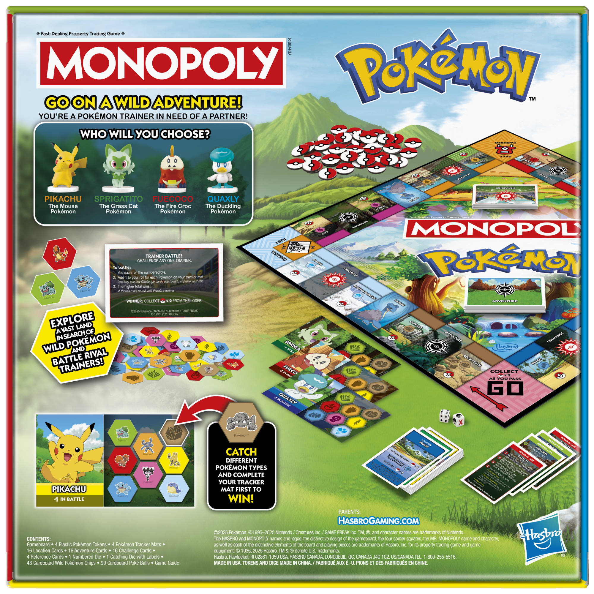 Monopoly Pokémon Edition Board Game, 2-4 Players photo 8