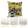 thumbnail image 4 of PHYHOO  Summer Hello Sunshine Bee Truck Buffalo Plaid Throw Pillow Covers,  Summer Cushion Case for Sofa Couch, 4 of 5