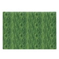 thumbnail image 1 of Green Cutting Board, Retro Spring Freshness Themed Abstract Leaf Design Vertical Wavy Twigs, Decorative Tempered Glass Cutting and Serving Board, Large Size, Fern Green Pale Green, by Ambesonne, 1 of 1