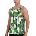 thumbnail image 2 of Gukieu Broccoli 2 Print Men's Quick Dry Fitness Vest, Round Neck Sleeveless Fitness Bodybuilding Top-Medium, 2 of 7