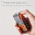 thumbnail image 3 of 1pc Portable Dental Floss Storage Box - Compact, Easy-to-Carry, Space-Saving Container with Automatic Toothpick Dispenser and Creative Lighter Style Design - Perfect for Home, Travel, and On-the-Go Or, 3 of 4