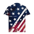 thumbnail image 5 of BRGZLK Mens Golf Shirts 250 Anniversary USA Shirt Summer Trendy Short Sleeve Turn-Down Collar Tees Loose Fit Patriotic Tops Navy B 5XL, 5 of 5
