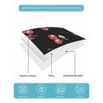 thumbnail image 5 of Quilts Twin XL Size, Cherry Rustic Soft Comforter Bedding Set for Bed, Spring Summer Tropic Fruit Black Lightweight Quilted Bedspread with Pillow Cover(2 Pieces) for All Season, 68x98 Inch, 5 of 6