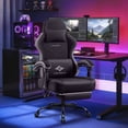 thumbnail image 2 of Bossin Big and Tall Gaming Chair 400lb Weight Capacity,Gamer Chairs for Adults,Video Game Chair wth Footrest,Racing Style Computer Gamer Chair with Headrest and Lumbar Support, 2 of 8