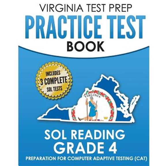 Pre-Owned VIRGINIA TEST PREP Practice Test Book SOL Reading Grade 4: Preparation for Computer Adaptive Testing (CAT) (Paperback)