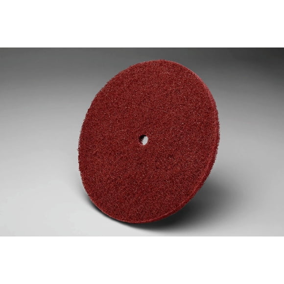 Scotch-Brite 28077 Disco de alta resistencia 8"" x 7/8"" A VFN Granate