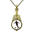 thumbnail image 1 of La silueta de Deportes Futbol Collar Guitarra Antigua Joyería Música Colgantes Unbranded M, 1 of 3