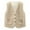 Beige, variant on Bxsruta Girls' Boys' Fleece Vest Jacket, Ligntweight Sleeveless Mountain Fleece Vest Outwear