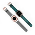thumbnail image 3 of Greenish-Blue Snakeskin Animal  Print Faux Leather Apple Watch Band, 3 of 4