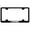 Black, variant on Hemi Laser Etched Logo Wide Body License Plate Frame (Chrome)