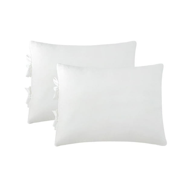 de almohada Microfibra cepillada suave y lavable a Queen Blanco