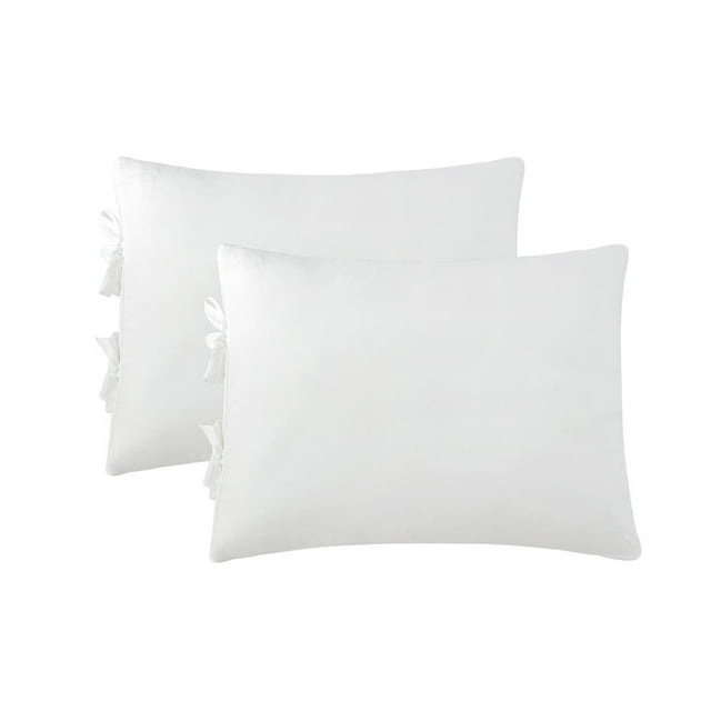 de almohada Microfibra cepillada suave y lavable a Queen Blanco