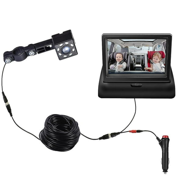 Baby Car Mirror Facing Baby Monitor 360 Adjustable With Night Vision
