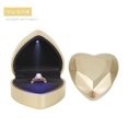 thumbnail image 3 of Caja de regalo de anillo en forma de corazón con luz LED, estuche de joyería para pendientes de terciopelo con luz, caja de presentación de joyería para boda, compromiso, 3 of 5