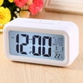 thumbnail image 1 of Réveil Numérique LED avec Grand Écran LCD, Rétroéclairage Intelligent Blanc, Fonction de Minuterie, Calendrier Perpétuel, Transition 24 Heures / 12 Heures pour Voiture, Bureau, Maison, 1 of 6
