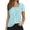 Light Green, variant on Women's Casual Short Sleeve Square Neck Tee for Everyday Wear – Lightweight Daily Basic Top by Women's T-Shirts Category