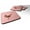 Pink, variant on Ring-necked Common Pheasant Pink Check Foam Coaster, Set of 4