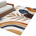 thumbnail image 2 of Rectangle Area Rug 4x6ft,Mid Century Abstract Geometric Washable Carpet Non-Slip Runner Accent Rugs Indoor Floor Mat for Bedroom Living Room Decor,Boho Leaves Nordic Arch Sun, 2 of 9