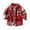 8-Red, variant on CLOISE Boys Button down Shirts Toddler Long Sleeve Collared Tops with Pocket Plaid Cotton Outfits Fall Winter Clothes Yellow 2-14T