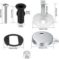 thumbnail image 4 of Universal Toilet Seat Fixing Hinge Replacement Part Stainless Steel Fittings Hinges Replacement Part Repairing Accessory for Bathroom Lavatory, 4 of 7