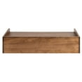 thumbnail image 6 of Kate and Laurel Kitt Modern Floating Shelf with Drawers, 28 x 12 x 6.5 inches, Rustic Brown, Chic Floating Storage Console Table or Desk for Wall, 6 of 8