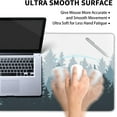 thumbnail image 6 of Forest Mouse Pad 35.4 X 15.7 Inch XXL Cool Design Black Gray Blue Abstract Watercolor Print Full Desk Mousepad Extended Large Non-Slip Rubber Base Keyboard Mat with Stitched Edges for Gaming Office, 6 of 6