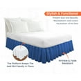 thumbnail image 2 of SGI Bedding 16 Inch Ruffled Bedskirt | Microfiber Ruffled Bed Skirt | Fade-Resistant, Wrinkle-free, Anti-static, Decorative, Extra Storage Space, Clutter-Free |Olympic Queen, Egyptian Blue, 2 of 8