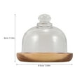 thumbnail image 3 of Mini Tray With Cover For Dessert Cupcake Mini Cake Serving Tray With Dome Cover Food Plate, 3 of 8